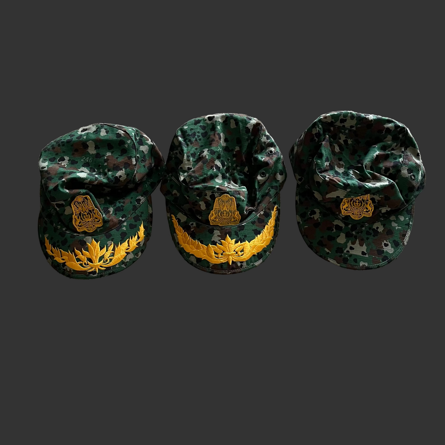 Cambodian 246th BHQ Spot Camo Hats